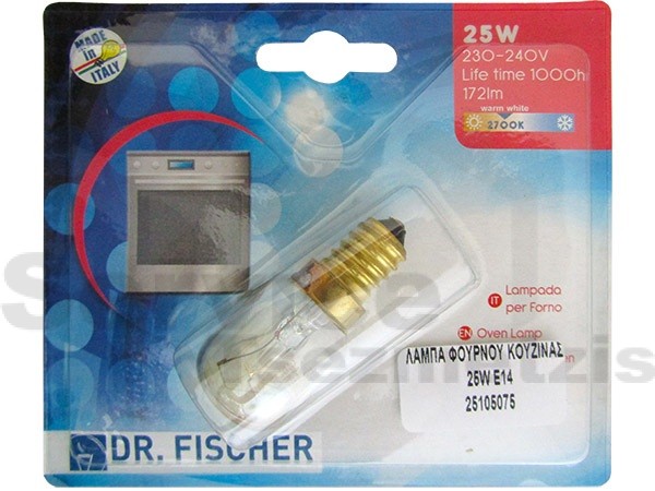 Gallery image 1 of ΛΑΜΠΑ ΦΟΥΡΝΟΥ Γ.Χ. 25W-220V E14 ITALY