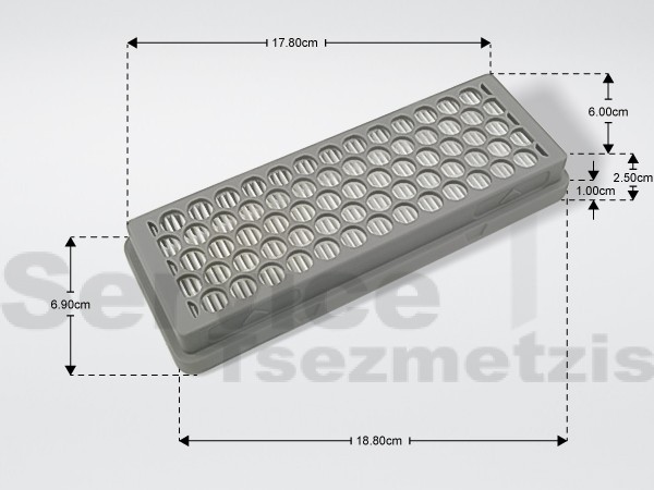 Gallery image 1 of ΦΙΛΤΡΟ ΣΚΟΥΠΑΣ HEPA SAMSUNG DJ97-01045C