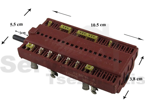 Gallery image 2 of ΔΙΑΚΟΠΤΗΣ ΕΠΙΛΟΓΗΣ ΦΟΥΡΝΟΥ SIEMENS 8 ΘΕΣΕΩΝ 5+4 ΕΠΑΦΕΣ 00420292