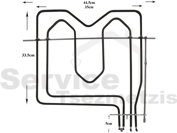 Gallery image 1 of ΑΝΤΙΣΤΑΣΗ ΚΟΥΖΙΝΑΣ AΝΩ FAGOR 1400W+700W 95X1220