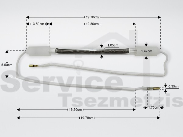 Gallery image 1 of ΑΝΤΙΣΤΑΣΗ ΨΥΓΕΙΟΥ ΓΥΑΛΙΝΗ 8'' 105W 220V