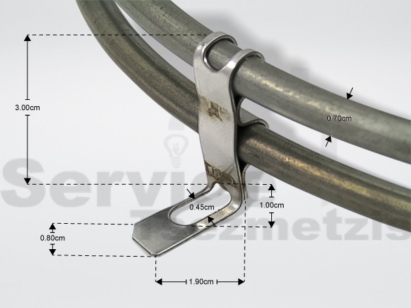 Gallery image 2 of ΑΝΤΙΣΤΑΣΗ ΚΟΥΖΙΝΑΣ ΑΕΡΟΘΕΡΜΗ SIEMENS BOSCH 2200W/230V Φ19,5CM