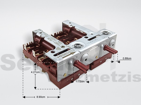 Gallery image 1 of ΔΙΑΚΟΠΤΗΣ ΚΟΥΖΙΝΑΣ ΔΙΠΛΟΣ SIEMENS 00496808