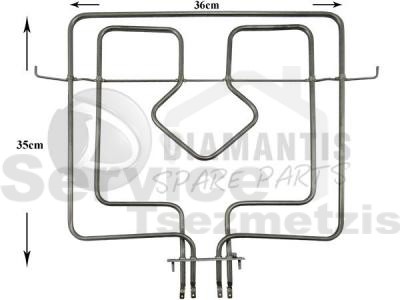 Gallery image 1 of ΑΝΤΙΣΤΑΣΗ ΚΟΥΖΙΝΑΣ ΑΝΩ GORENJE KOERTING 230V 2600W 229267