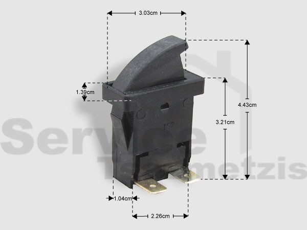Gallery image 1 of ΔΙΑΚΟΠΤΗΣ ΨΥΓΕΙΟΥ 2 ΕΠΑΦΩΝ ΜΑΥΡΟΣ C3006 1-NO 0.3A 250V