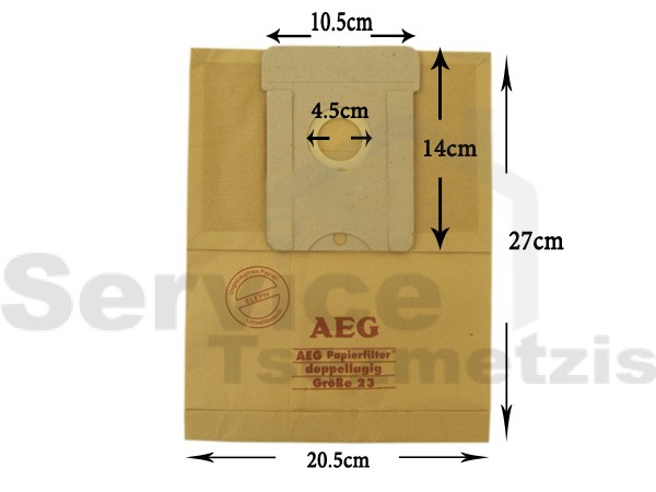 Gallery image 1 of ΣΑΚΟΥΛΑ ΣΚΟΥΠΑΣ AEG GR23/26 SET 5 ΤΕΜ + 2 ΦΙΛΤΡΑ