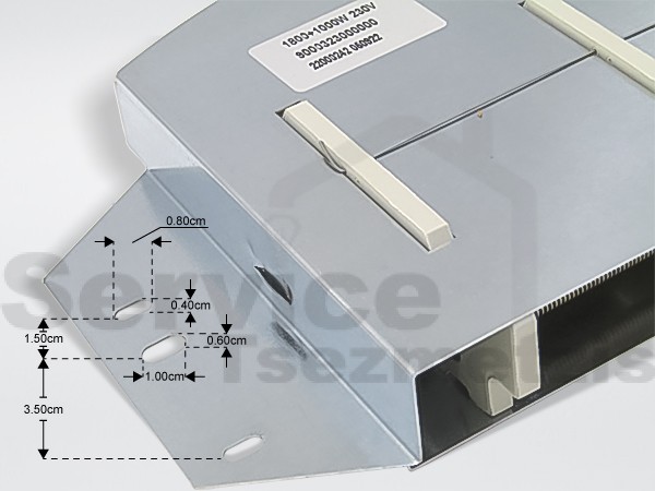 Gallery image 2 of ΑΝΤΙΣΤΑΣΗ ΣΤΕΓΝΩΤΗΡΙΟΥ BRANDT 1800W + 1000W 57X1299