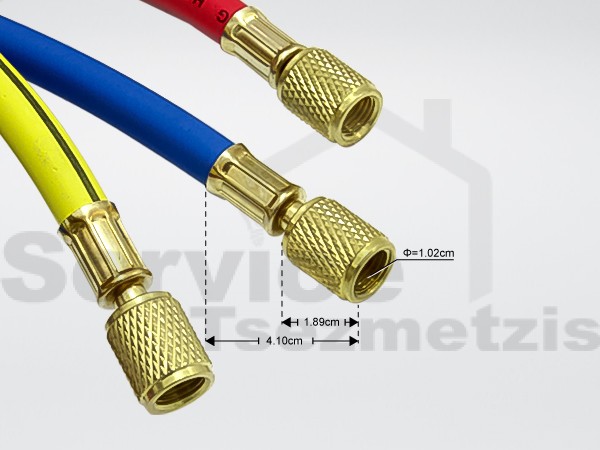 Gallery image 2 of ΜΑΝΟΜΕΤΡΟ ΚΟΜΠΛΕ ΜΕ ΚΑΣΑ & ΣΩΛΗΝΑΚΙΑ R134-R404 1,8Μ