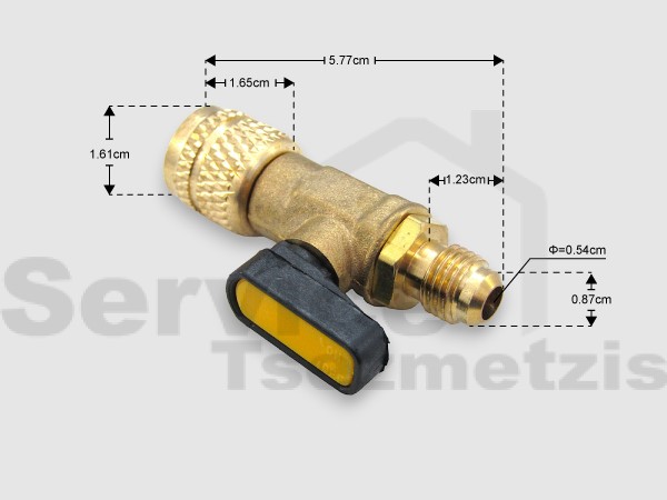Gallery image 1 of ΒΑΛΒΙΔA ΦΙΑΛΗΣ R600 ΜΕ ΒΑΝΑ 1/4-1/8