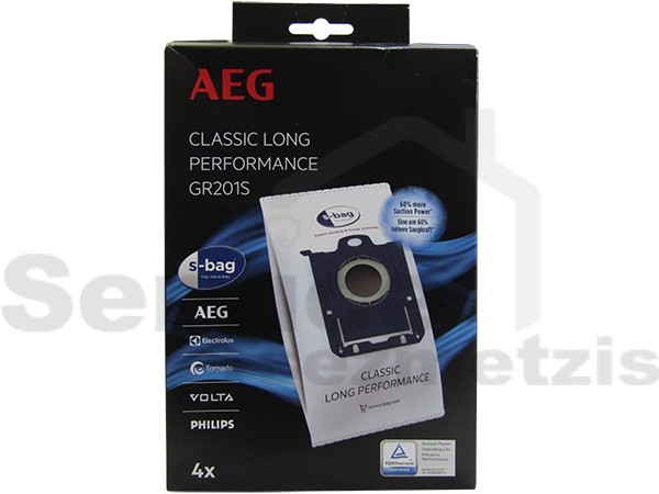 Gallery image 1 of ΣΑΚΟΥΛΑ ΣΚΟΥΠΑΣ AEG LONG PERFORMANCE GR201S SET 4 ΤΕΜ