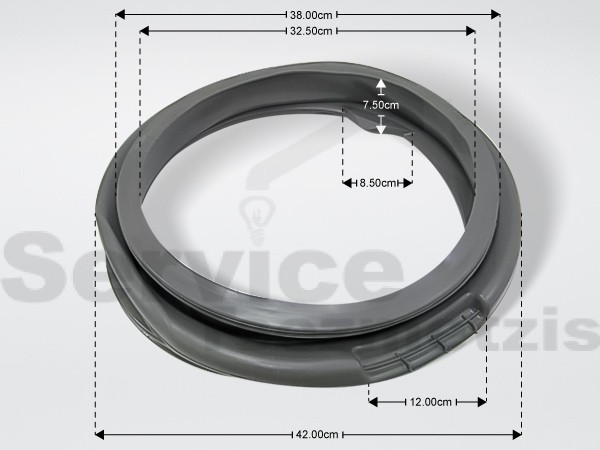 Gallery image 1 of ΛΑΣΤΙΧΟ ΠΟΡΤΑΣ ΠΛΥΝΤΗΡΙΟY ΡΟΥΧΩΝ WHIRLPOOL 481010947486