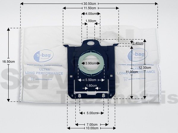 Gallery image 2 of ΓΝΗΣΙΕΣ ΣΑΚΟΥΛΕΣ ΣΚΟΥΠΑΣ AEG S-BAG ULTRA LONG TEM 8 GR210SM OR