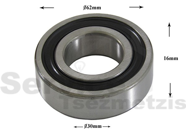 Gallery image 1 of ΡΟΥΛΕΜΑΝ ΠΛΥΝΤΗΡΙΟY ΡΟΥΧΩΝ 6206 2RS SKF 30x62x16