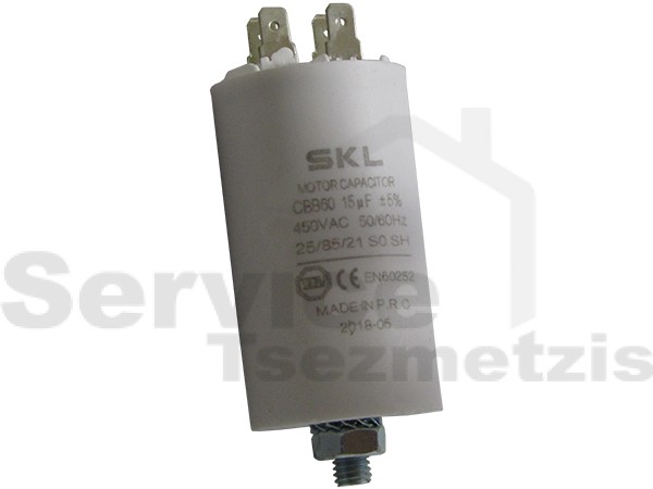 Gallery image 1 of ΠΥΚΝΩΤΗΣ ΠΛΥΝΤΗΡIOY ΡΟΥΧΩΝ 15MF 450V- SKL