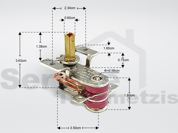 Gallery image 1 of ΘΕΡΜΟΣΤΑΤΗΣ ΚΑΛΟΡΙΦΕΡ DELONGHI 250V 16A 105°C 5210810041