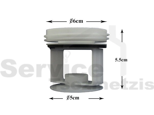Gallery image 1 of ΦΙΛΤΡΟ ΠΛΥΝΤΗΡΙΟΥ ΡΟΥΧΩΝ WHIRLPOOL 481248058403