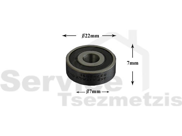 Gallery image 1 of ΡΟΥΛΕΜΑΝ ΠΛΥΝΤΗΡΙΟΥ ΡΟΥΧΩΝ 627 2RS SKF 7x22x7