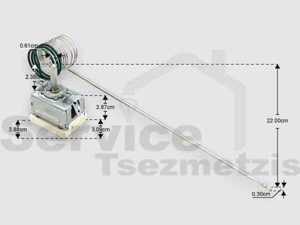 Gallery image 1 of ΘΕΡΜΟΣΤΑΤΗΣ ΚΟΥΖΙΝΑΣ ARISTON INDESIT 295°C C00297890