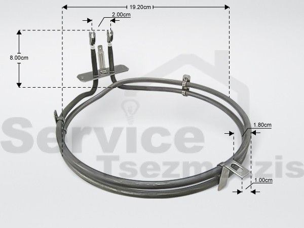 Gallery image 1 of ΑΝΤΙΣΤΑΣΗ ΚΟΥΖΙΝΑΣ ARISTON INDESIT ΑΕΡΟΘΕΡΜΗ C00138834 1600W OR