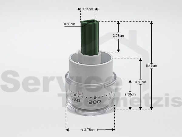 Gallery image 1 of ΚΟΥΜΠΙ ΚΟΥΖΙΝΑΣ ΘΕΡΜΟΚΡΑΣΙΑΣ ΦΟΥΡΝΟΥ SIEMENS 631595