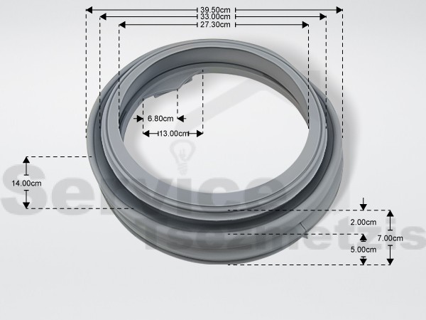 Gallery image 1 of ΛΑΣΤΙΧΟ ΠΟΡΤΑΣ ΠΛΥΝΤΗΡΙΟY ΡΟΥΧΩΝ WHIRLPOOL BAUKNECHT 481246068633