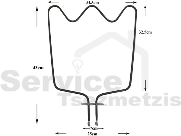 Gallery image 1 of ΑΝΤΙΣΤΑΣΗ ΚΟΥΖΙΝΑΣ ΚΑΤΩ ΜΕΡΟΣ WHIRLPOOL 1150W 230V 480121101147