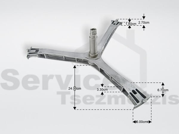 Gallery image 1 of ΑΞΟΝΑΣ ΤΥΜΠΑΝΟΥ ΠΛΥΝΤΗΡΙΟΥ ΡΟΥΧΩΝ SAMSUNG DC97-18457A
