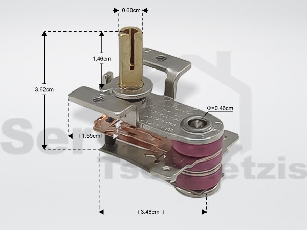 Gallery image 1 of ΘΕΡΜΟΣΤΑΤΗΣ ΚΑΛΟΡΙΦΕΡ 75°C 250V 16A DELONGHI 5210810031