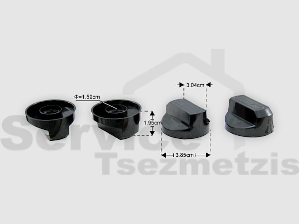 Gallery image 1 of ΚΟΥΜΠΙ ΚΟΥΖΙΝΑΣ ΜΑΥΡΑ ΚΙΤ 4 ΤΕΜ Γ.Χ.