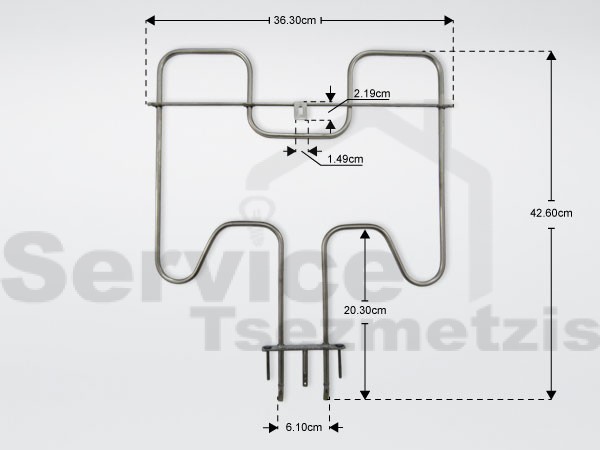 Gallery image 1 of ΑΝΤΙΣΤΑΣΗ ΦΟΥΡΝΟΥ ΑΝΩ ΜΕΡΟΣ WHIRLPOOL 1500W 230V 481010868078
