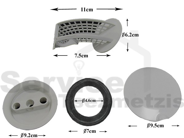 Gallery image 1 of ΦΙΛΤΡΟ ΠΛΥΝΤΗΡΙΟΥ ΡΟΥΧΩΝ ZANUSSI 50226133002