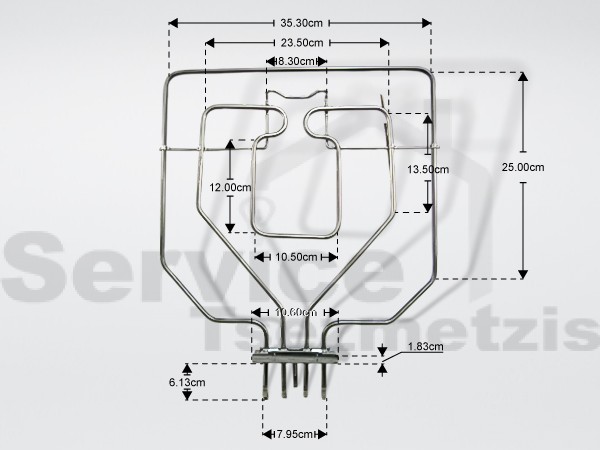 Gallery image 1 of ΑΝΤΙΣΤΑΣΗ ΚΟΥΖΙΝΑΣ ΑΝΩ SIEMENS NEFF KANETA 1300+1500W 00470845
