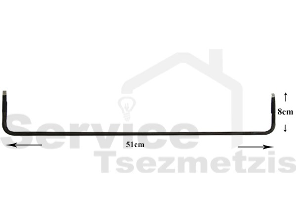 Gallery image 1 of ΑΝΤΙΣΤΑΣΗ ΨΥΓΕΙΟΥ ΣΩΛΗΝΩΤΗ 51Χ8CM 110V