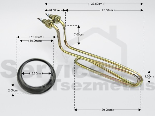 Gallery image 1 of ΑΝΤΙΣΤΑΣΗ ΘΕΡΜΟΣΙΦΩΝΑ CALPAC 4KW ΡΑΚΟΡ 3/8'' ΚΟΜΠΛΕ ΜΕ ΦΛΑΝΤΖΑ ΟΒΑΛ