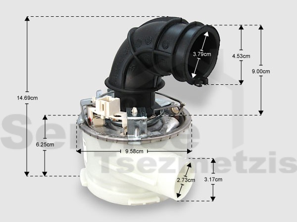 Gallery image 1 of ΑΝΤIΣΤΑΣΗ ΑΝΤΛΙΑΣ ΠΛΥΝΤΗΡΙΟΥ ΠΙΑΤΩΝ WHIRLPOOL C00634171