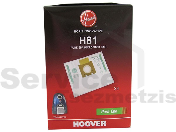 Gallery image 1 of ΣΑΚΟΥΛΑ ΣΚΟΥΠΑΣ HOOVER TELIOS EXTRA H81 ORIGINAL SET 4 ΤΕΜ