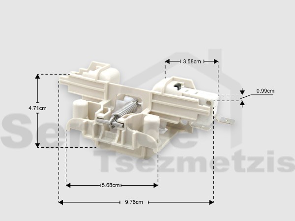 Gallery image 1 of ΚΛΕΙΔΑΡΙΑ ΠΟΡΤΑΣ CANDY HOOVER WHIRLPOOL 49017982