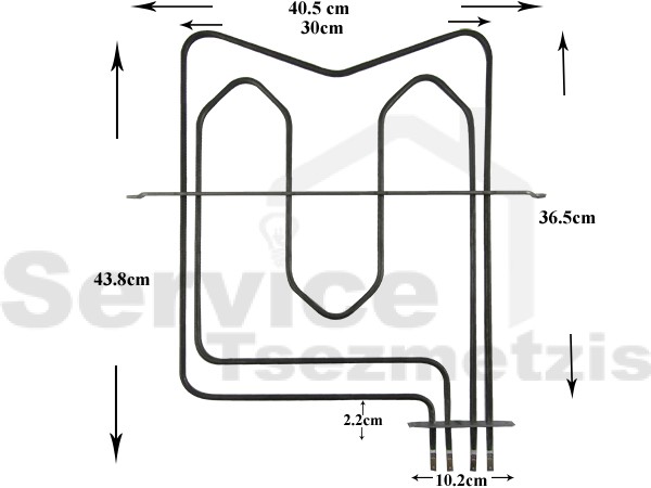 Gallery image 1 of ΑΝΤΙΣΤΑΣΗ ΚΟΥΖΙΝΑΣ ΑΝΩ ARISTON INDESIT 800+1200W C00078419
