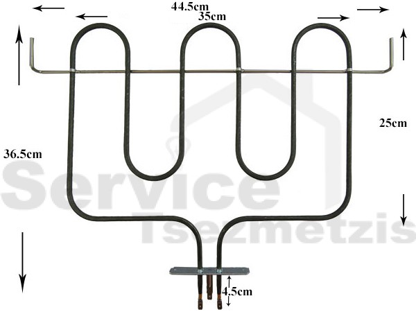 Gallery image 1 of ΑΝΤΙΣΤΑΣΗ ΑΝΩ ΜΕΡΟΣ ΓΚΡΙΛ CANDY 2000W 230V 41020728