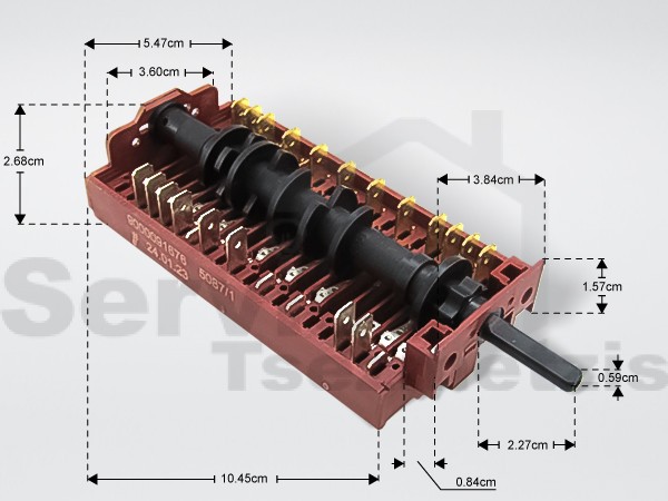 Gallery image 1 of ΔΙΑΚΟΠΤΗΣ ΕΠΙΛΟΓΗΣ ΦΟΥΡΝΟΥ 8 ΘΕΣΕΩΝ SIEMENS  615757