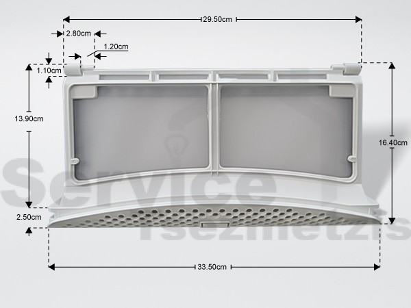 Gallery image 1 of ΦΙΛΤΡΟ ΠΟΡΤΑΣ ΧΝΟΥΔΙΩΝ  ΣΤΕΓΝΩΤΗΡΙΟΥ AEG ZANUSSI 8074539019
