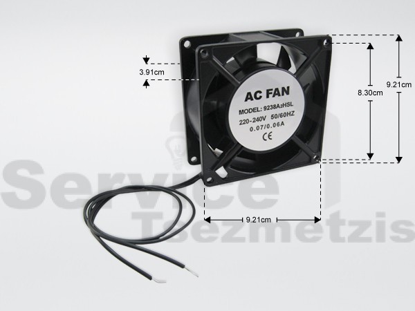Gallery image 1 of ΑΝΕΜΙΣΤΗΡΑΣ ΨΥΓΕΙΟΥ 220-240V 50/60Hz 16W 92Χ92Χ38ΜΜ 