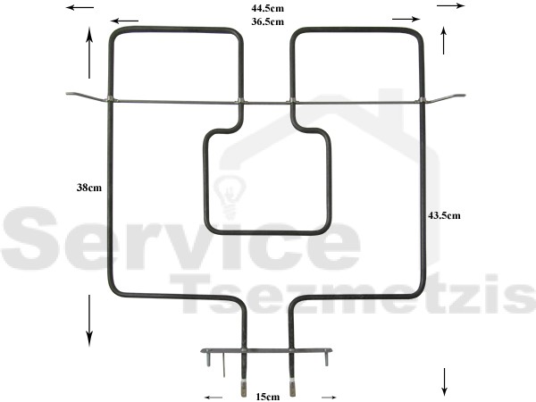 Gallery image 1 of ΑΝΤΙΣΤΑΣΗ ΚΟΥΖΙΝΑΣ ΑΝΩ MEΡΟΣ 1400W 230V WHIRLPOOL 480121104179
