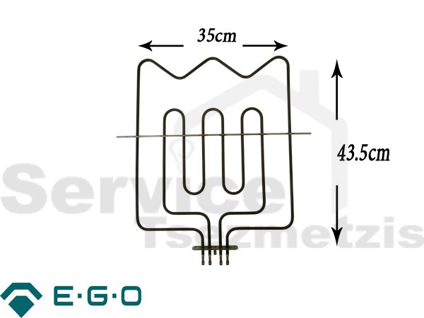 Gallery image 1 of ΑΝΤΙΣΤΑΣΗ ΚΟΥΖΙΝΑΣ ΑΝΩ IZOLA ESKIMO EGO 1000+2000W