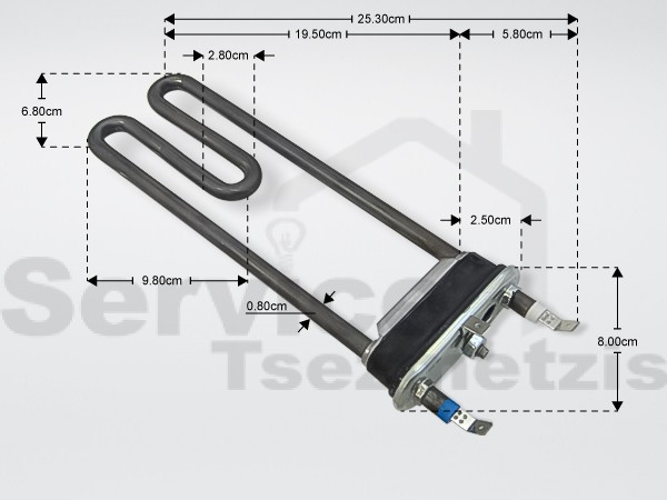 Gallery image 1 of ΑΝΤΙΣΤΑΣΗ ΠΛΥΝΤΗΡΙΟY ΡΟΥΧΩΝ SIEMENS BOSCH ME ΤΡΥΠΑ 22.5CM 1900W 00265961