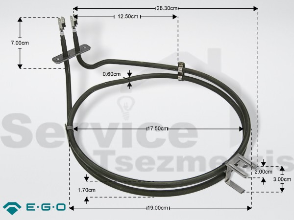 Gallery image 1 of ΑΝΤΙΣΤΑΣΗ ΚΟΥΖΙΝΑΣ ΑΕΡΟΘΕΡΜΗ 2100W SIEMENS BOSCH 00443340  00791579