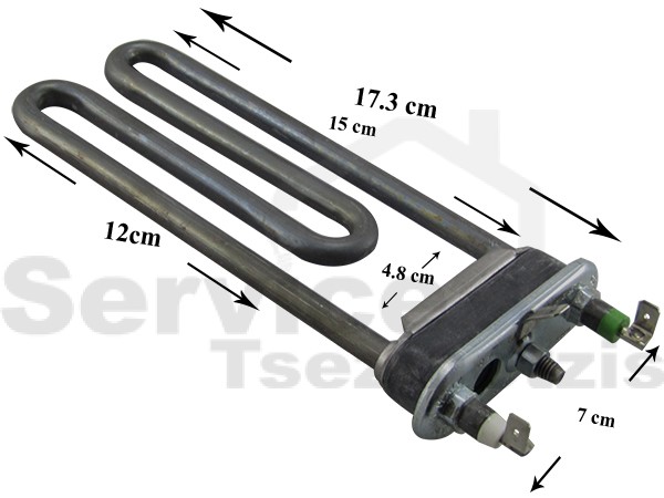 Gallery image 1 of ΑΝΤΙΣΤΑΣΗ ΠΛΥΝΤΗΡΙOY ΡΟΥΧΩΝ ARISTON ΜΕ ΤΡΥΠΑ 17CM 1700W C00094715