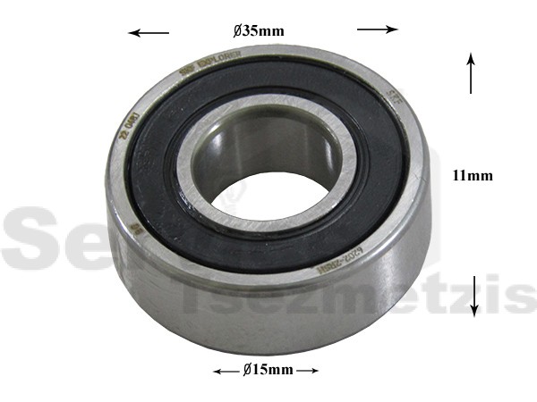 Gallery image 1 of ΡΟΥΛΕΜΑΝ ΠΛΥΝΤΗΡΙΟY ΡΟΥΧΩΝ 6202 2RS SKF 15x35x11