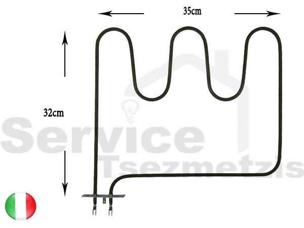 Gallery image 1 of ΑΝΤΙΣΤΑΣΗ ΚΟΥΖΙΝΑΣ ΚΑΤΩ ΜΕΡΟΣ ZANUSSI 1000W 220V 3570038061