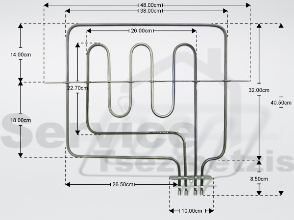 Gallery image 1 of ΑΝΤΙΣΤΑΣΗ ΚΟΥΖΙΝΑΣ ΑΝΩ ELCO ΛΟΞΗ 2700W